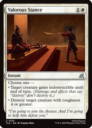 Valorous Stance |  Foil (154) [Avatar: The Last Airbender: Eternal-Legal]