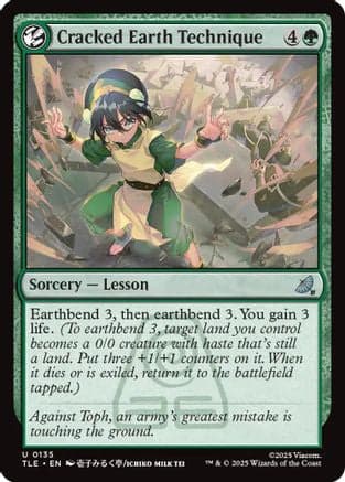 Cracked Earth Technique |  Foil (135) [Avatar: The Last Airbender: Eternal-Legal]
