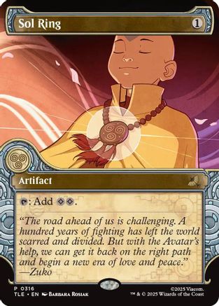 Sol Ring (Showcase) |  (316) [Avatar: The Last Airbender: Eternal-Legal]