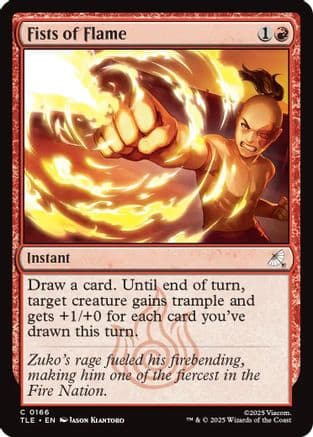 Fists of Flame |  Foil (166) [Avatar: The Last Airbender: Eternal-Legal]