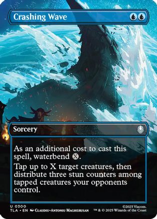 Crashing Wave (Borderless) |  Foil (300) [Avatar: The Last Airbender]
