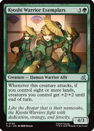 Kyoshi Warrior Exemplars |  Foil (140) [Avatar: The Last Airbender: Eternal-Legal]