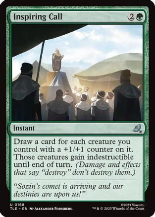 Inspiring Call |  Foil (168) [Avatar: The Last Airbender: Eternal-Legal]