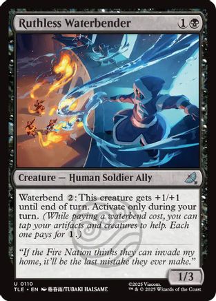 Ruthless Waterbender |  Foil (110) [Avatar: The Last Airbender: Eternal-Legal]