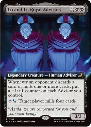 Lo and Li, Royal Advisors (Extended Art) |  Foil (189) [Avatar: The Last Airbender: Eternal-Legal]