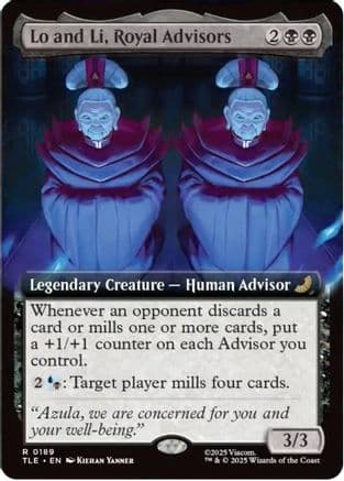 Lo and Li, Royal Advisors (Extended Art) |  Foil (189) [Avatar: The Last Airbender: Eternal-Legal]