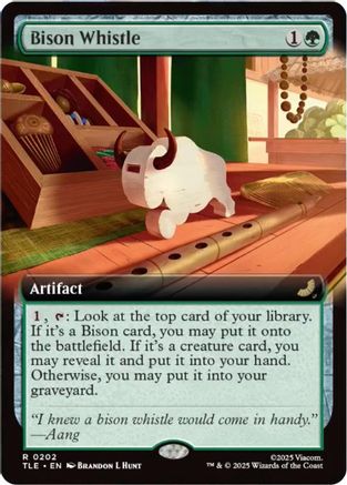 Bison Whistle (Extended Art) |  Foil (202) [Avatar: The Last Airbender: Eternal-Legal]
