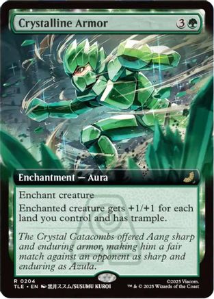 Crystalline Armor (Extended Art) |  Foil (204) [Avatar: The Last Airbender: Eternal-Legal]