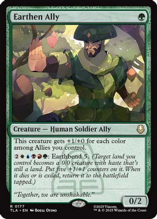 Earthen Ally |  Foil (177) [Avatar: The Last Airbender]
