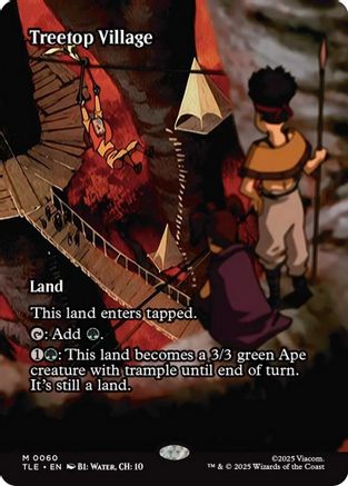 Treetop Village (Borderless) |  Foil (060) [Avatar: The Last Airbender: Eternal-Legal]