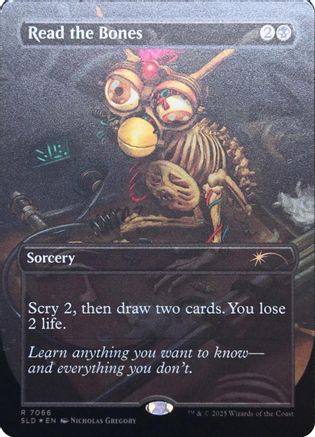 Read the Bones (Rainbow Foil) |  Foil (7066) [Secret Lair Drop Series]