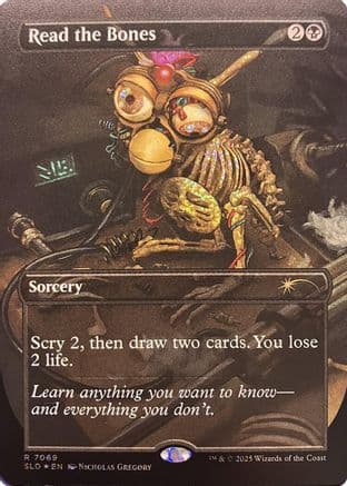 Read the Bones (Confetti Foil) |  Foil (7069) [Secret Lair Drop Series]
