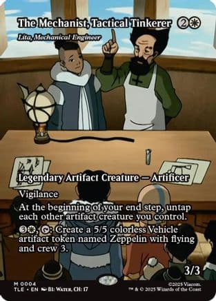 The Mechanist, Tactical Tinkerer - Lita, Mechanical Engineer (Borderless) |  (004) [Avatar: The Last Airbender: Eternal-Legal]