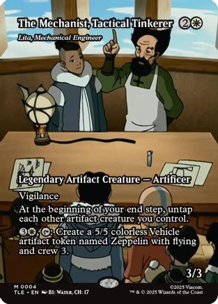 The Mechanist, Tactical Tinkerer - Lita, Mechanical Engineer (Borderless) |  (004) [Avatar: The Last Airbender: Eternal-Legal]