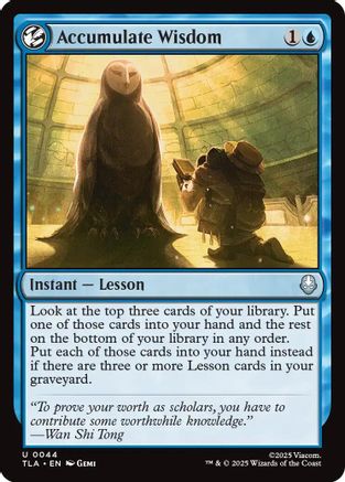 Accumulate Wisdom |  Foil (044) [Avatar: The Last Airbender]