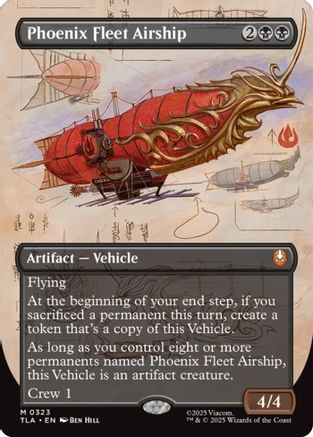 Phoenix Fleet Airship (Borderless) |  (323) [Avatar: The Last Airbender]