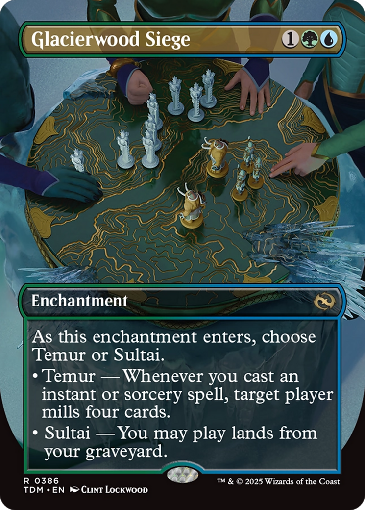 Glacierwood Siege (Borderless) (386) [Tarkir: Dragonstorm]  Foil