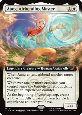 Aang, Airbending Master (Extended Art) |  Foil (171) [Avatar: The Last Airbender: Eternal-Legal]