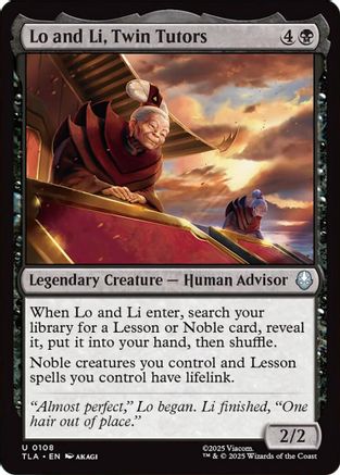 Lo and Li, Twin Tutors |  Foil (108) [Avatar: The Last Airbender]