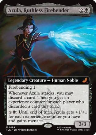 Azula, Ruthless Firebender (Extended Art) |  Foil (184) [Avatar: The Last Airbender: Eternal-Legal]