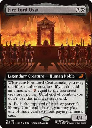 Fire Lord Ozai (Extended Art) |  Foil (186) [Avatar: The Last Airbender: Eternal-Legal]