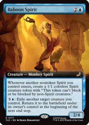Baboon Spirit (Extended Art) |  Foil (177) [Avatar: The Last Airbender: Eternal-Legal]