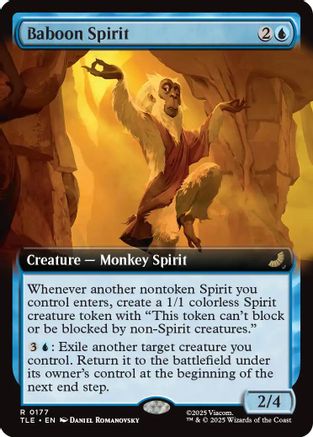 Baboon Spirit (Extended Art) |  Foil (177) [Avatar: The Last Airbender: Eternal-Legal]