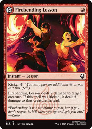 Firebending Lesson |  Foil (138) [Avatar: The Last Airbender]
