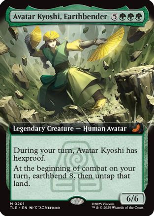 Avatar Kyoshi, Earthbender (Extended Art) |  Foil (201) [Avatar: The Last Airbender: Eternal-Legal]