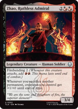 Zhao, Ruthless Admiral |  (252) [Avatar: The Last Airbender]