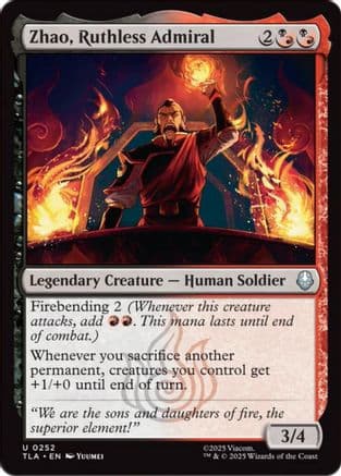 Zhao, Ruthless Admiral |  Foil (252) [Avatar: The Last Airbender]