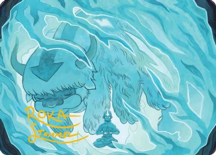 Aang's Iceberg 2 Art Card (Gold-Stamped Signature) |  (040) [Art Series: Avatar: The Last Airbender]