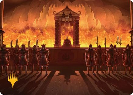 Fire Lord Ozai Art Card (Gold-Stamped Planeswalker Symbol) |  (027) [Art Series: Avatar: The Last Airbender]