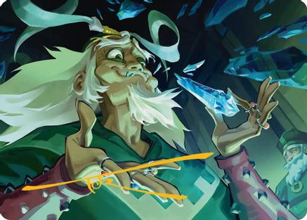 Bumi, King of Three Trials Art Card (Gold-Stamped Signature) |  (014) [Art Series: Avatar: The Last Airbender]