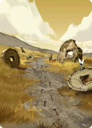 Plains Art Card (Gold-Stamped Signature) |  (050) [Art Series: Avatar: The Last Airbender]