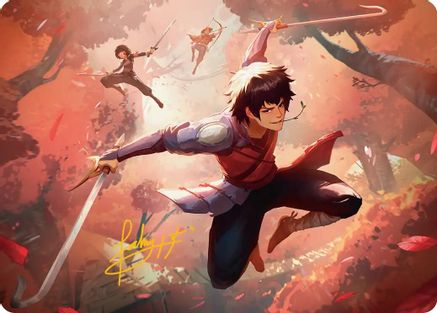 Jet, Freedom Fighter Art Card (Gold-Stamped Signature) |  (022) [Art Series: Avatar: The Last Airbender]
