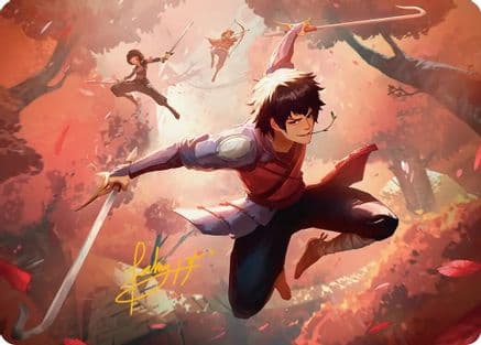 Jet, Freedom Fighter Art Card (Gold-Stamped Signature) |  (022) [Art Series: Avatar: The Last Airbender]