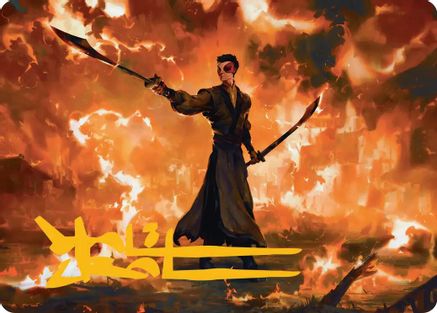 Zuko, Conflicted Art Card (Gold-Stamped Signature) |  (024) [Art Series: Avatar: The Last Airbender]