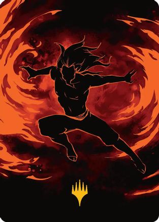 Ozai, the Phoenix King Art Card (Gold-Stamped Planeswalker Symbol) |  (039) [Art Series: Avatar: The Last Airbender]