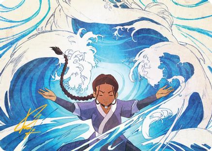 Katara, Water Tribe's Hope Art Card (Gold-Stamped Signature) |  (048) [Art Series: Avatar: The Last Airbender]