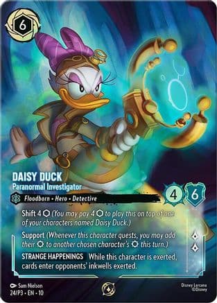 Daisy Duck - Paranormal Investigator (Store Championship) | Holofoil (24) [Disney Lorcana Promo Cards]