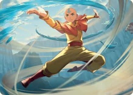 Aang, Swift Savior Art Card |  (020) [Art Series: Avatar: The Last Airbender]