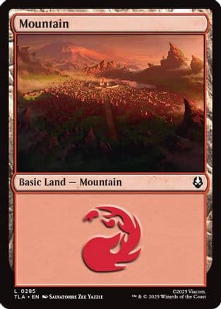 Mountain (0285) |  Foil (285) [Avatar: The Last Airbender]