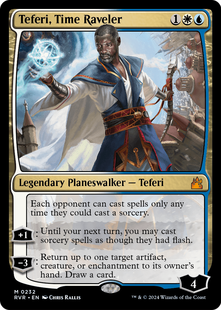 Teferi, Time Raveler [Ravnica Remastered] Foil