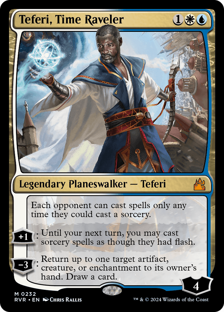 Teferi, Time Raveler [Ravnica Remastered] Foil