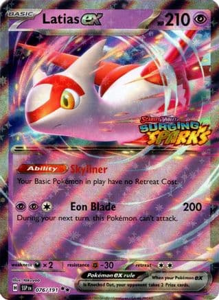 Latias ex (Surging Sparks) 076- Miscellaneous Cards & Products Holofoil
