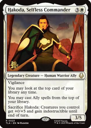 Hakoda, Selfless Commander |  Foil (023) [Prerelease Cards]