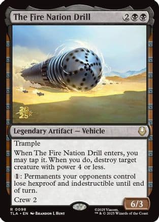 The Fire Nation Drill |  Foil (098) [Prerelease Cards]