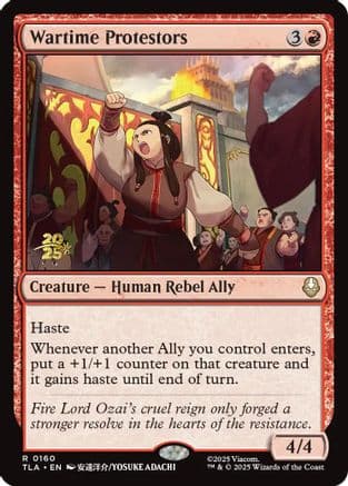 Wartime Protestors |  Foil (160) [Prerelease Cards]