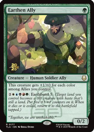 Earthen Ally |  Foil (177) [Prerelease Cards]